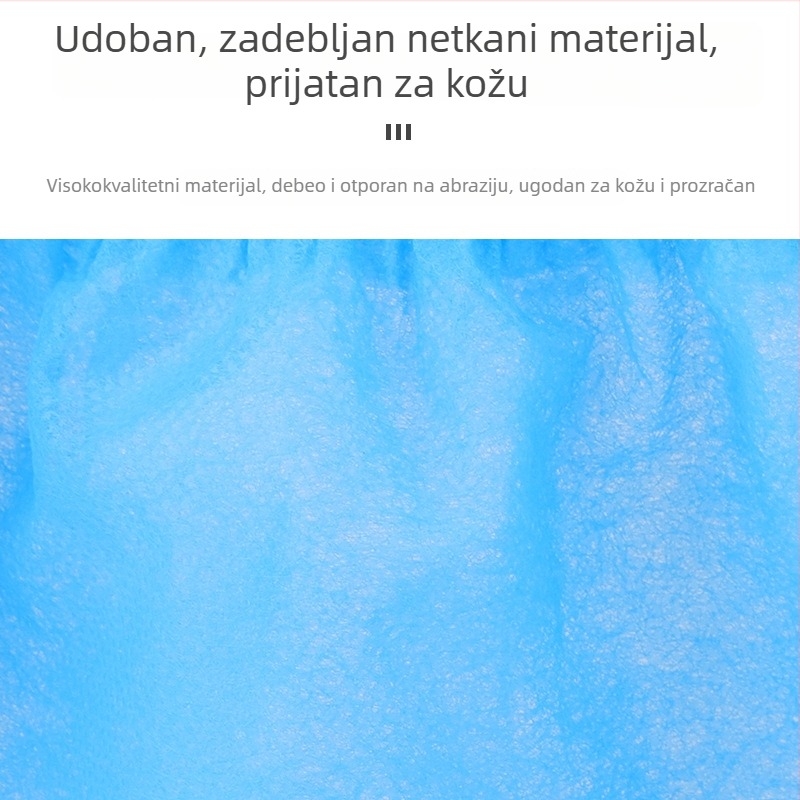 Jednokratne navlake za obuću za kućnu upotrebu, debeli prozračni navlaci od netkanog materijala, otporni na habanje i protivklizni