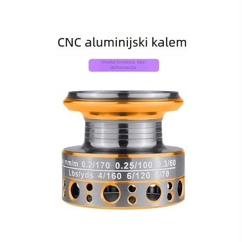 Lake mini spining kolut, potpuno metalni, za ribolov na ledu, model 500