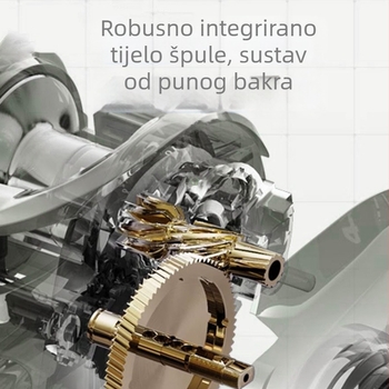 Univerzalni mikro baitcasting kolut za dulje bacanje s alarmom protiv backlasha, metalni kolut 7.2:1
