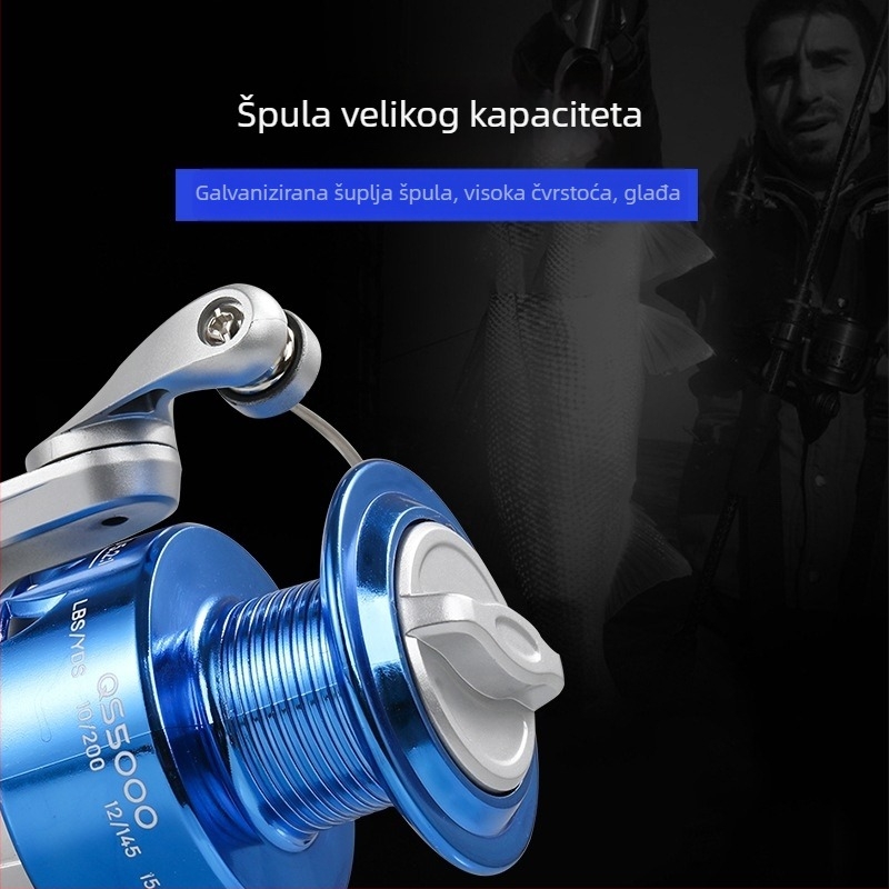 Kemeilong plastična glava spinning kolut QS1000-7000, za lure, morski ribolov