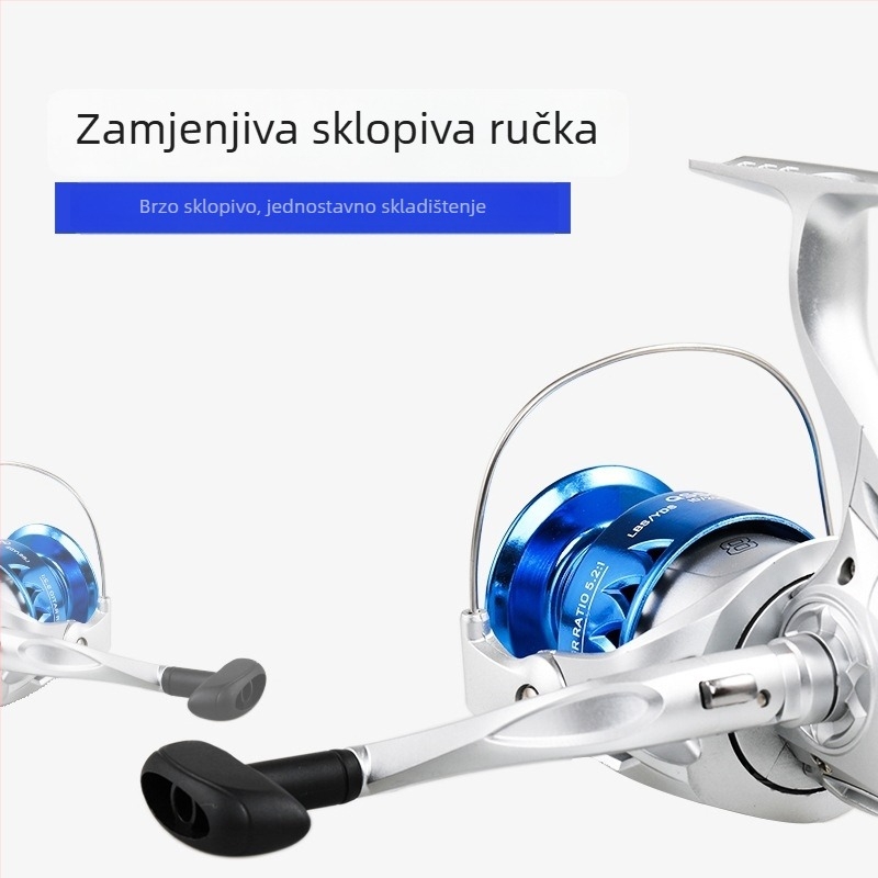 Kemeilong plastična glava spinning kolut QS1000-7000, za lure, morski ribolov