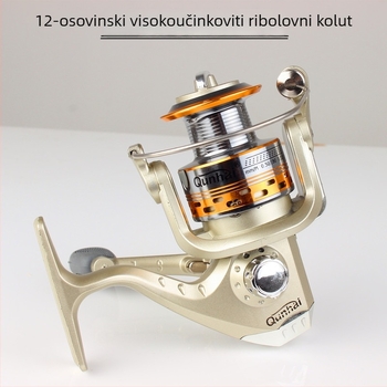 Spinning rol za ribolov, metalno tijelo, oblik kapljice, bez praznina