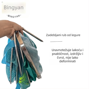 Nerđajući čelik, četvrtasti zaštitnik za ribe, debeli mrežni materijal s ljepilom, brzo sušenje