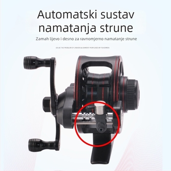 Kemeilong potpuno metalni prednji navijač, visoke brzine, vođenje kabela i dvostruka brzina za ribolov na stijenama