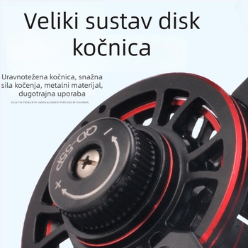 Kemeilong potpuno metalni prednji navijač, visoke brzine, vođenje kabela i dvostruka brzina za ribolov na stijenama
