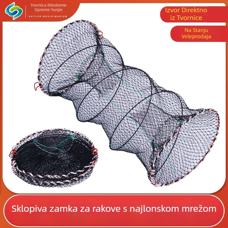 Sklopiva kutija za rakove, kutija za ribolov s mrežom, mreža za ribe, kutija za kornjače i kutija za škampi