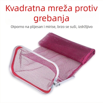 Pravokutni aluminijski prsten za usta, zaštitnik štapa za ribolov s ljepilnim premazom, sklopiv i za viseće nošenje