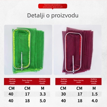 Pravokutni aluminijski prsten za usta, zaštitnik štapa za ribolov s ljepilnim premazom, sklopiv i za viseće nošenje