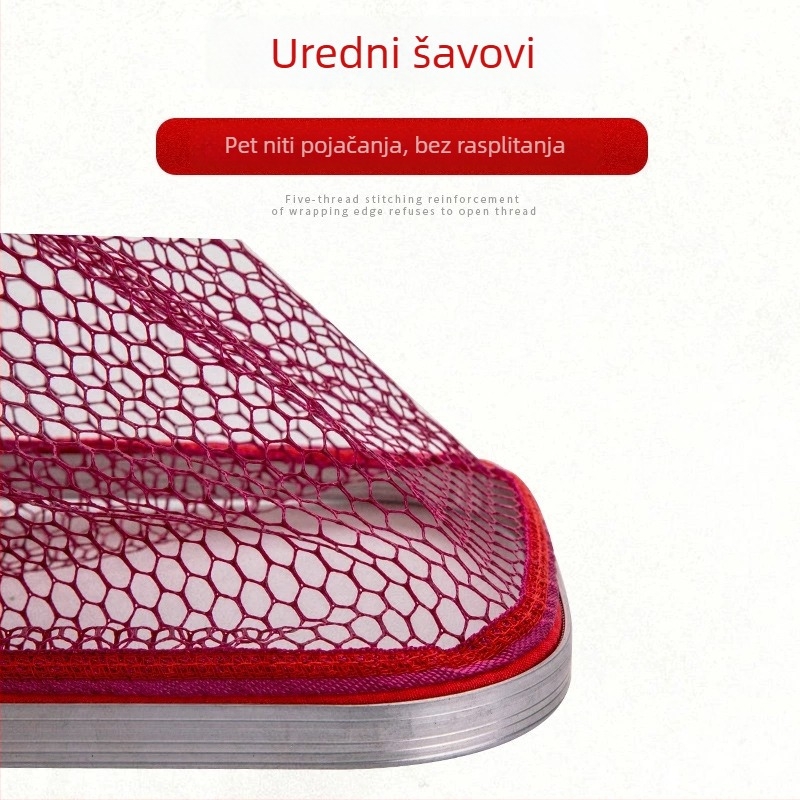 Pravokutni aluminijski prsten za usta, zaštitnik štapa za ribolov s ljepilnim premazom, sklopiv i za viseće nošenje