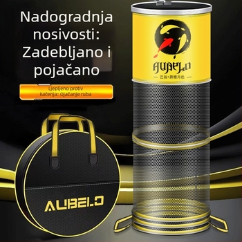  Zaštitna mreža za ribolov s ojačanim rubovima, crna mreža torba za ribolov, brzo sušeća mreža torba