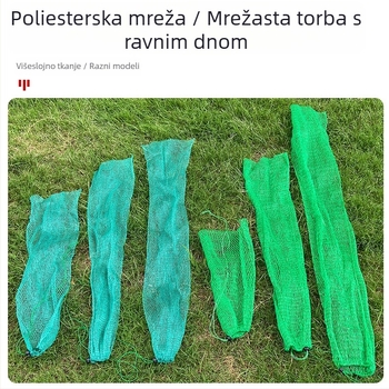 Zelena najlonska mreža za ribolov, džep s malim otvorima