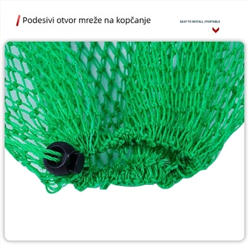 Zelena najlonska mreža za ribolov, džep s malim otvorima