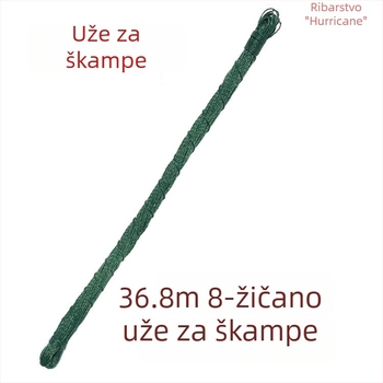 6,35 m vučno uže za koš za škampi, ručno bacanje mrežnog užeta, mrežno uže za ribolov, najlon nit, gumeni svileni nit, vučno uže za ribolov