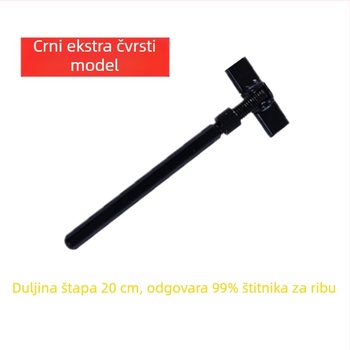 Univerzalna kuglična glava od aluminijskog legura za pribor za zaštitu ribe, čvrsti debeli zaštitni prsten i zemljani umetak