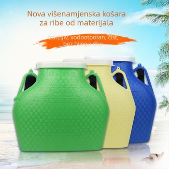 Hunting Hui plastična ribarska košarica s bodljikavim dizajnom, ribolov oprema, set od 12 kom