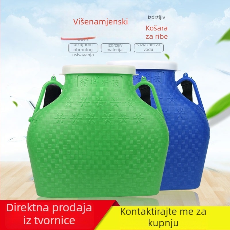 Hunting Hui plastična ribarska košarica s bodljikavim dizajnom, ribolov oprema, set od 12 kom