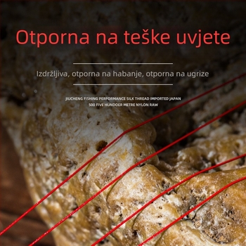 Kucheng osmerostruka pletena PE ribarska najlina, glavna linija, 13 kg, crvena boja, morski ribolov