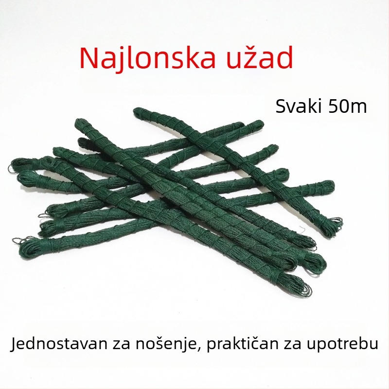 Polietilenska mreža za popravak, pleteni mrežni konac, najlon užad i najlon konac za staklenik i vezeivanje