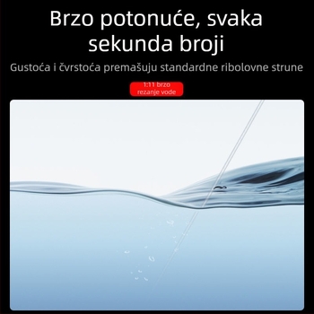 Ultra‑mekana potapajuća ribarska linija – glavna linija i vodilica, visoko izdržljiva najlon linija za mamce, bez uvijanja