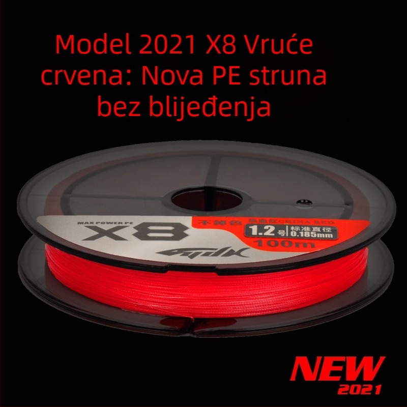 YGK Izvorna svilena PE linija, 8-žilna, 110–150 m, Visoka čvrstoća