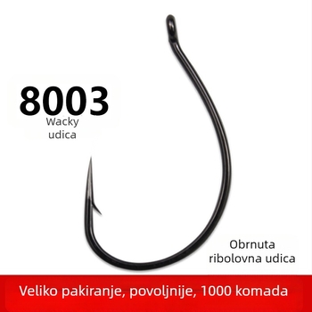 Invertirani udica 8003, udice za varalice i mekane mamce, veleprodajni paket za slatkovodne ribe