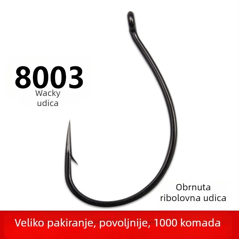 Invertirani udica 8003, udice za varalice i mekane mamce, veleprodajni paket za slatkovodne ribe