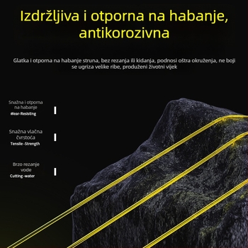 Nylon glavna linija za ribolov s ultra visokom otpornošću, za lov na voble i morsku štapu, 10 komada u kutiji