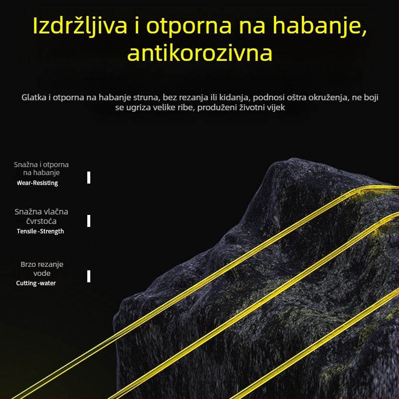 Nylon glavna linija za ribolov s ultra visokom otpornošću, za lov na voble i morsku štapu, 10 komada u kutiji