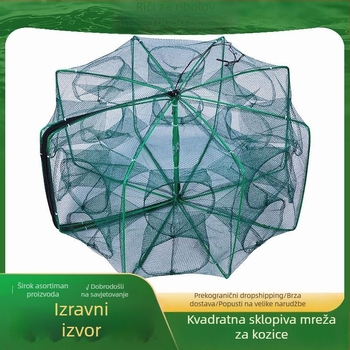 Sklopiva kutija za škampe i mreža za rakove, ugor i homar