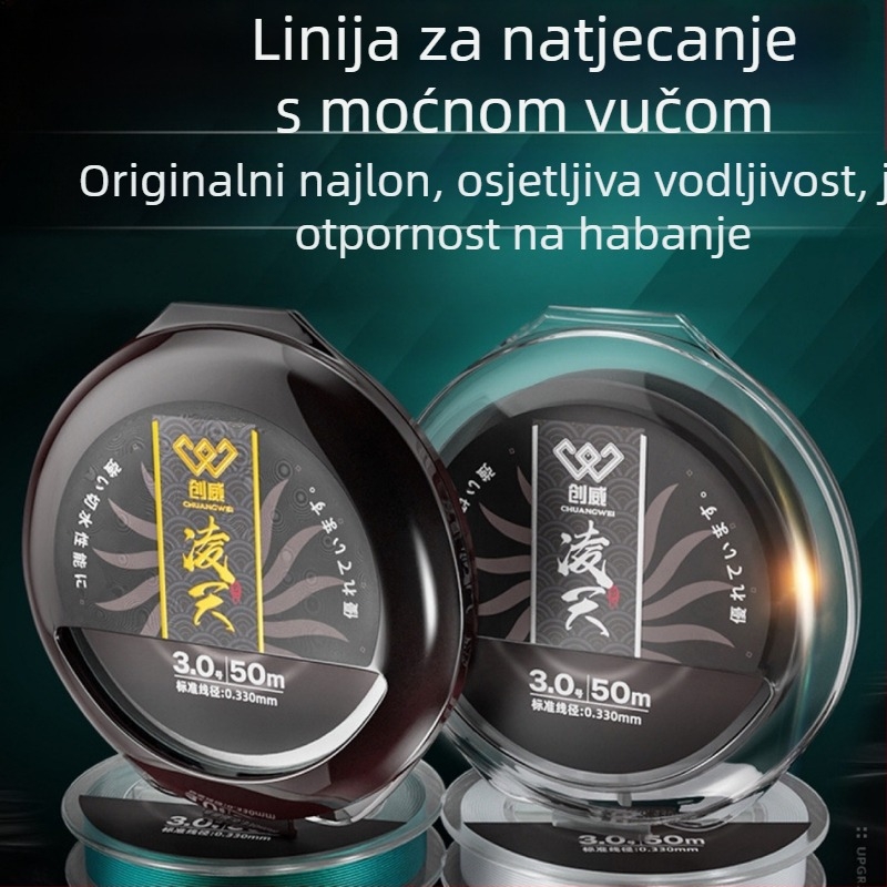 Chuangwei najlon glavna linija i pomoćna linija - izuzetno jaka, izuzetno meka ribolovna linija