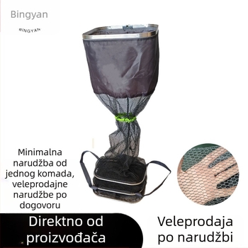 Aluminijski zaštitnik riba od legure aluminija, četvrtastog oblika za potoke, gumirana površina, anti-zakačivanje, brzo suši