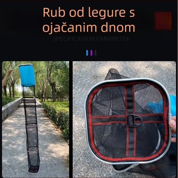 2 mm crna mreža s malim otvorima, najlon mreža za zaštitu riba, s aluminijskim kotnim za pričvršćivanje na tlo, različite veličine