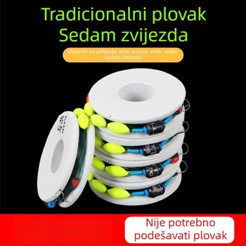 Set plovaka s udicom i glavnom linijom za tradicionalni divlji ribolov – visoka osjetljivost