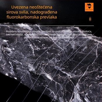 North Pirates Najlonska glavna linija – mekana, otporna na habanje, za morski ribolov, s pomoćnom linijom