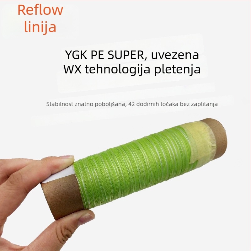 YGKPE SUPER PE ribolovna linija visoke čvrstoće, bez fluorescencije, za dnevnu upotrebu