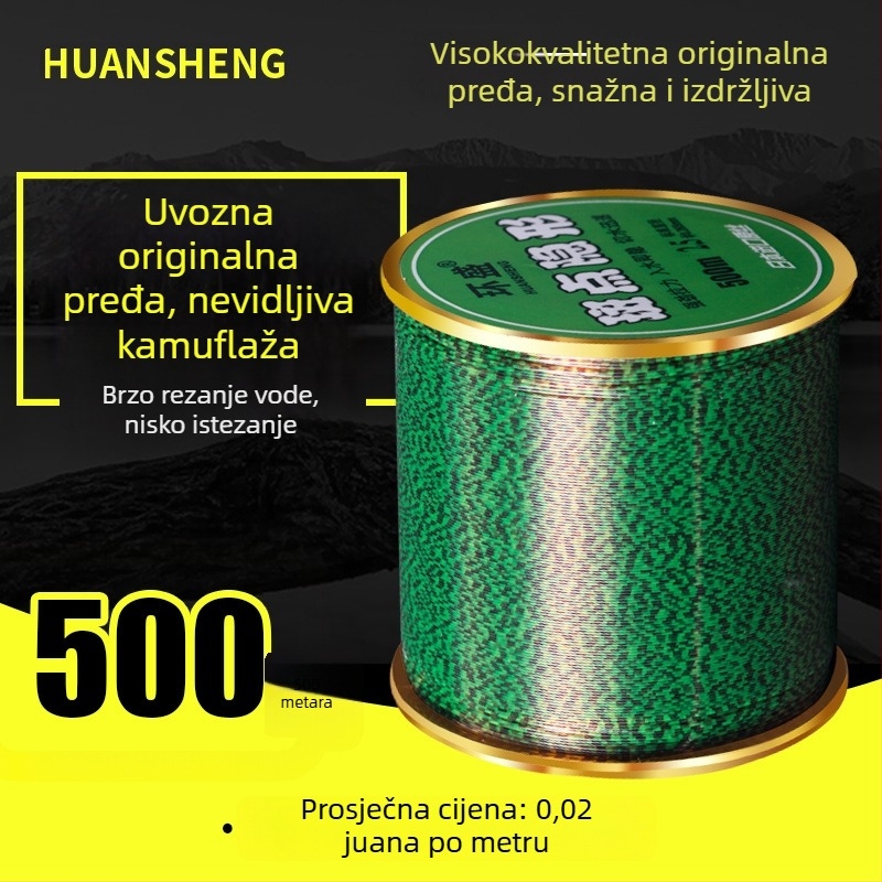 Nylon glavna linija za ribolov izuzetno visoke čvrstoće, duljine 500 m, pakiranje 50 kom.