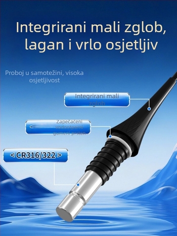 OLED svjetleći plutac za ribolov, oblik golubijeg jajeta, visoka osjetljivost, mijenja boju, za duboke vode i natjecanja