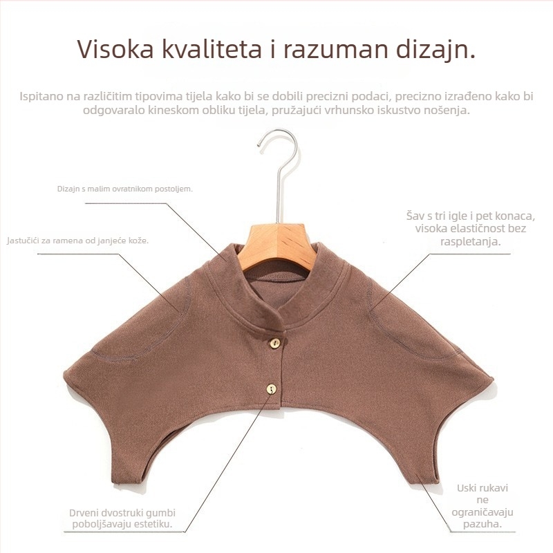 Ljetna lagana podrška za ramena s fiksnim remenom, pogodna za trudnice, olakšanje bolova u vratu i ramena, pamukasta veste