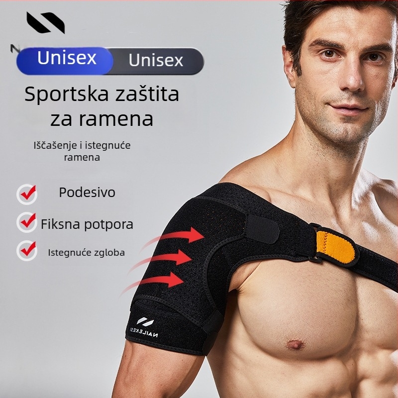 Sportski jastučić za rame s podesivim trakama, zaštita ramena i fiksacija za jedno rame