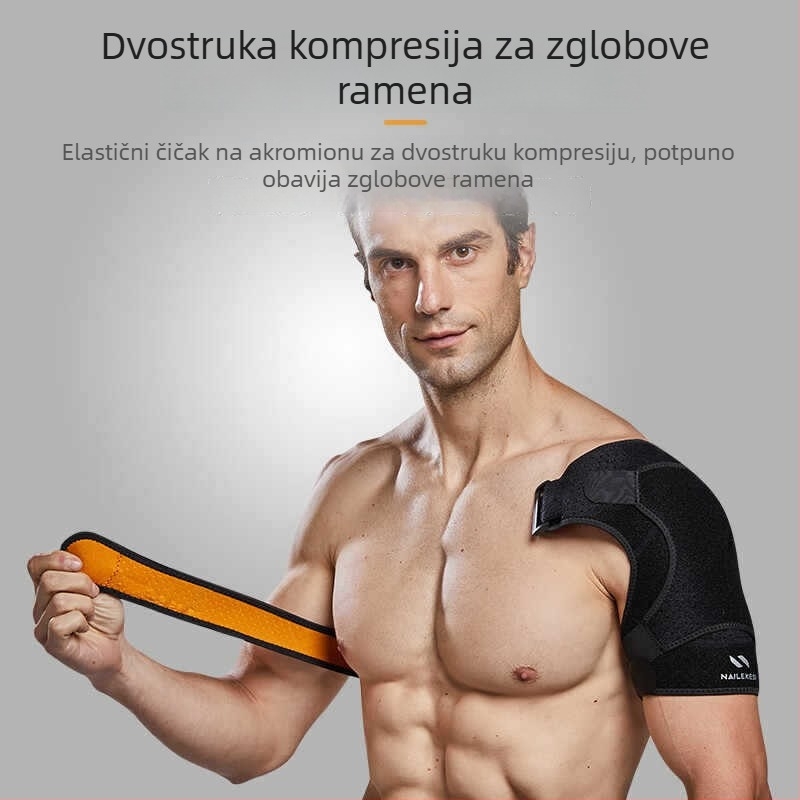 Sportski jastučić za rame s podesivim trakama, zaštita ramena i fiksacija za jedno rame