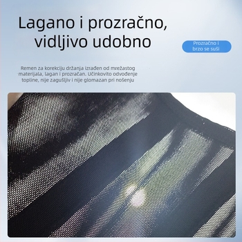 Unisex korektor držanja tijela za odrasle, ojačan dizajn, potpora ramena, usklađivanje kralježnice i vrata, nevidljiv ispod odjeće, veličine M, L, XL