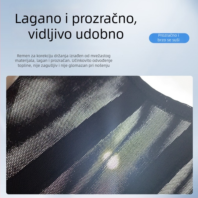 Unisex korektor držanja tijela za odrasle, ojačan dizajn, potpora ramena, usklađivanje kralježnice i vrata, nevidljiv ispod odjeće, veličine M, L, XL
