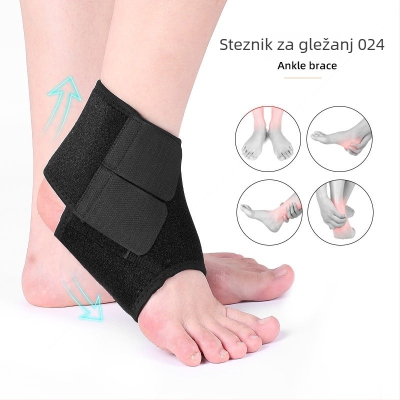 Čvrsti zaštitnik gležnja za sportove na otvorenom, podesiva kompresijska potpora, prozračni materijal, za trčanje i košarku.