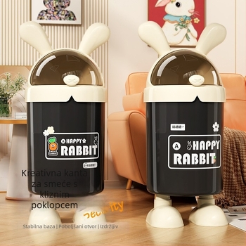 2025 nova kreativna košara za kućnu upotrebu, plastična, za dnevni boravak i spavaću sobu, elegantnog dizajna, s poklopcem koji se otvara i zatvara, velik kapacitet
