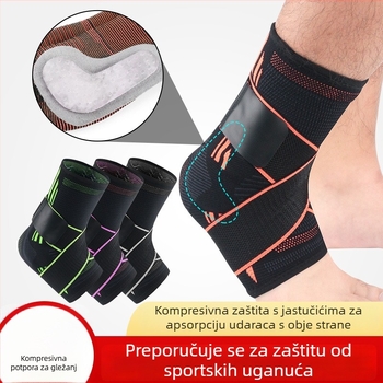 Zaštita zgloba s kompresijskom trakom za košarku, nogomet, planinarenje i fitness – zaštita zgloba protiv uvrtanja