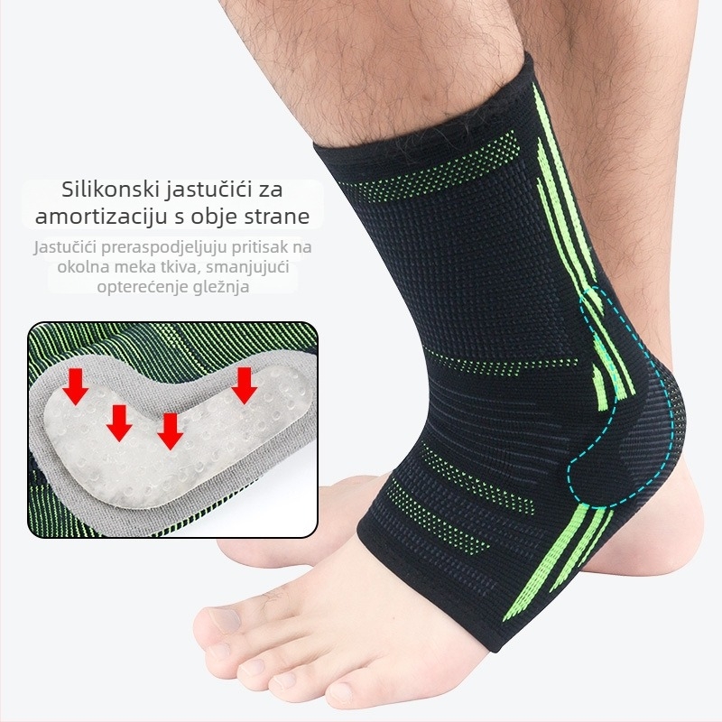 Zaštita zgloba s kompresijskom trakom za košarku, nogomet, planinarenje i fitness – zaštita zgloba protiv uvrtanja