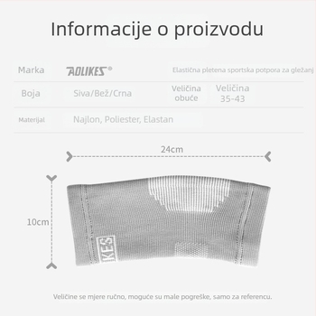 Prozračan najlonski zaštitnik gležnja za košarku, trčanje i planinarenje