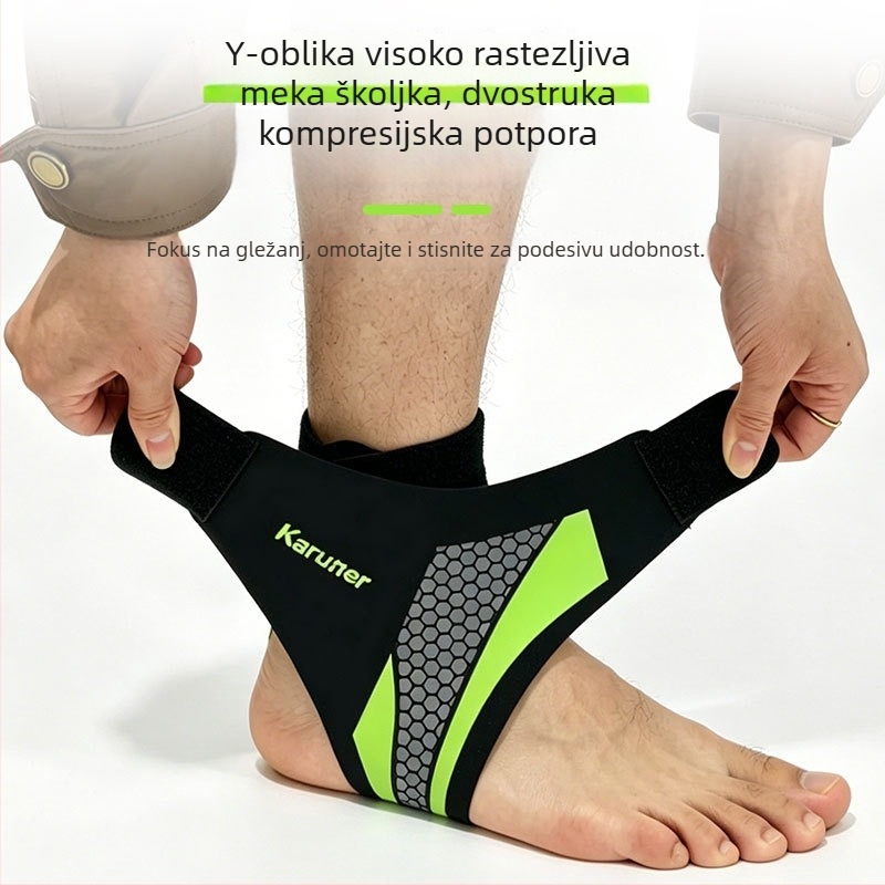 Neopren ortoza za gležanj za sport – podrška za trčanje i košarku, rehabilitacija nakon uganuća