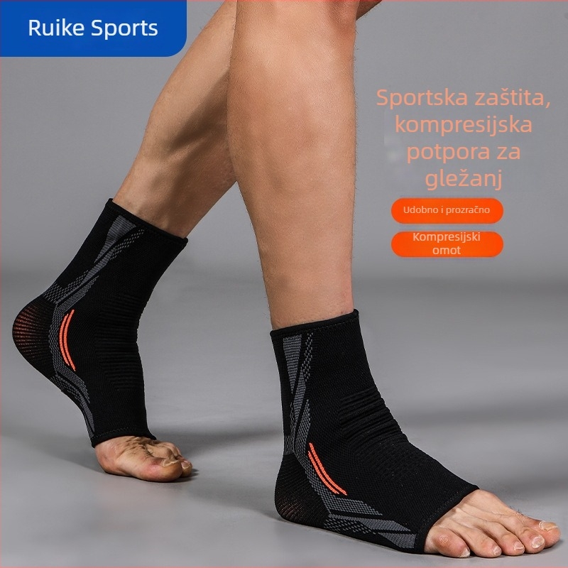 Prozračna gležnjača ortoza, s anti-kliznim dizajnom, za muškarce i žene, pogodna za vožnju bicikla, košarku i fitness, zaštita od uganuća gležnja.