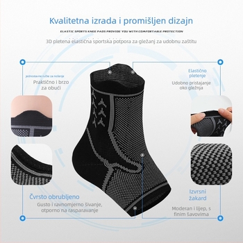 AOLIKES Gležnja podrška s kompresijskom manžetom – podrška za gležanj, najlon, njemačka izrada.